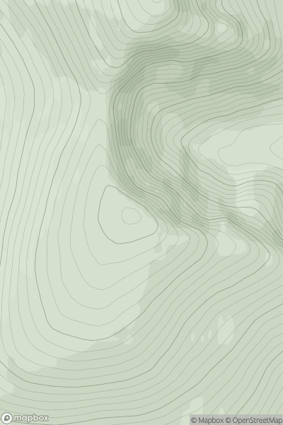 Thumbnail image for Stob Coire an t-Saighdeir showing contour plot for surrounding peak