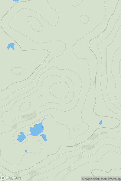 Thumbnail image for Crook Knott showing contour plot for surrounding peak