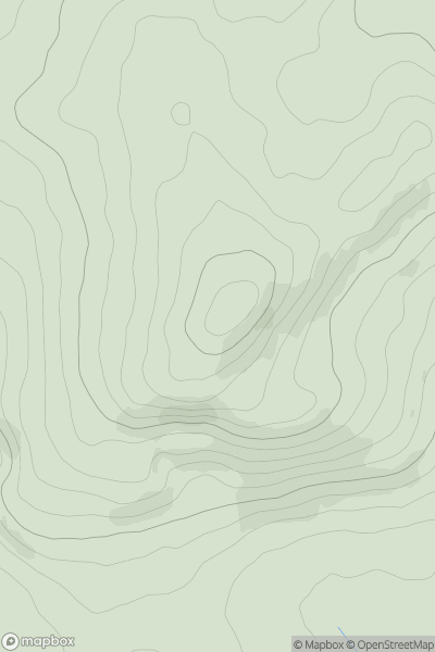 Thumbnail image for Warton Crag showing contour plot for surrounding peak