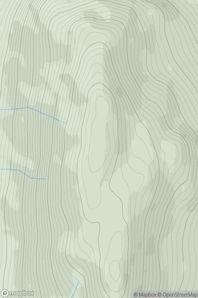 Thumbnail image for Stob Breac showing contour plot for surrounding peak