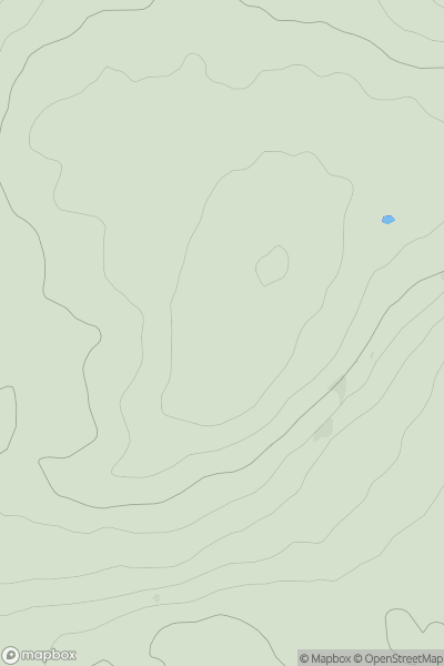 Thumbnail image for Nettle Hill showing contour plot for surrounding peak