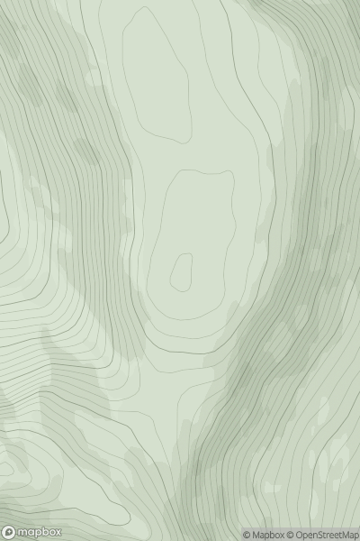 Thumbnail image for Sron na Lairige showing contour plot for surrounding peak
