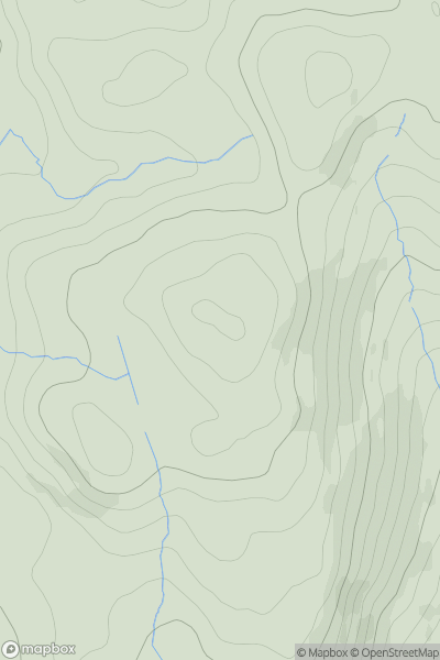 Thumbnail image for Barbon Low Fell showing contour plot for surrounding peak
