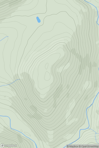 Thumbnail image for Middle Knoll showing contour plot for surrounding peak