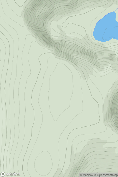 Thumbnail image for Beinn a' Bhuird South Top showing contour plot for surrounding peak