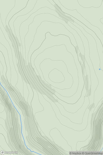 Thumbnail image for Wolfscote Hill showing contour plot for surrounding peak