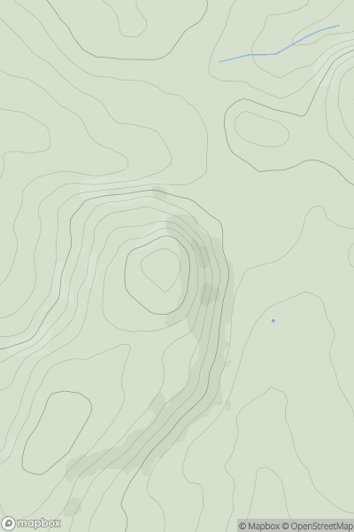 Thumbnail image for Wetton Hill showing contour plot for surrounding peak