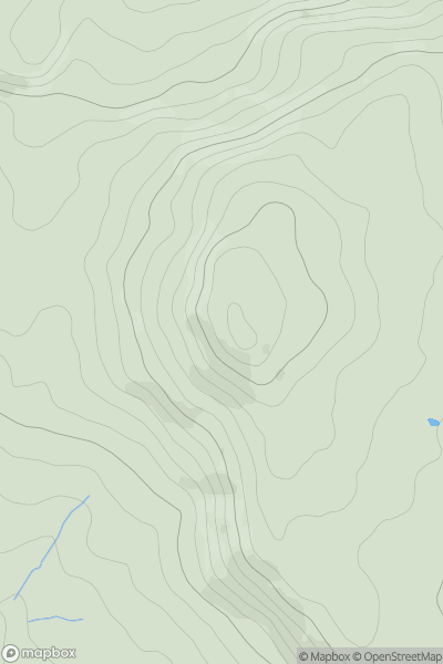 Thumbnail image for Bolehill showing contour plot for surrounding peak