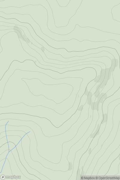 Thumbnail image for Idle Hill (Werneth Low) showing contour plot for surrounding peak