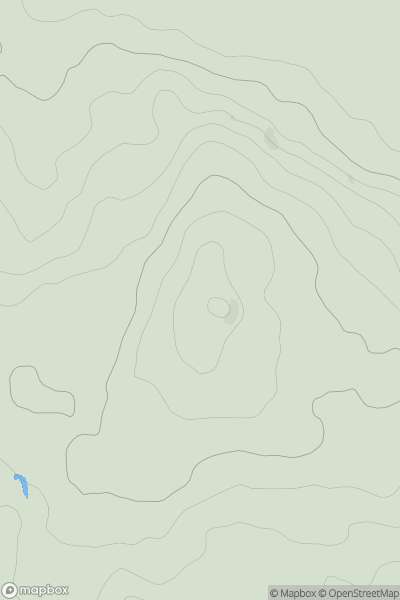 Thumbnail image for Hangingstone Hill - Pale Heights showing contour plot for surrounding peak