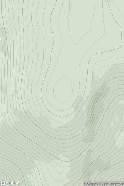 Thumbnail image for Beinn a' Bhuird South Top (old GR) showing contour plot for surrounding peak