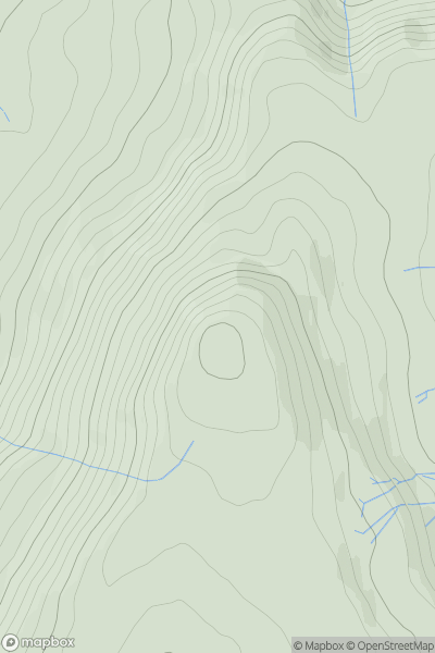 Thumbnail image for Carlton Moor showing contour plot for surrounding peak