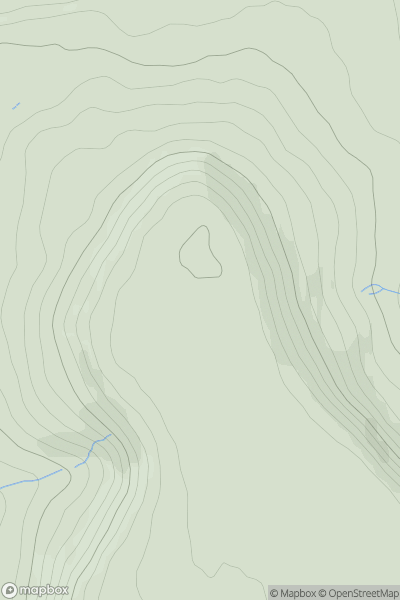 Thumbnail image for Black Hambleton showing contour plot for surrounding peak