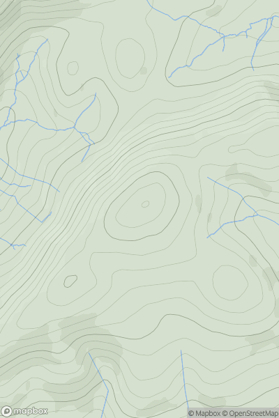 Thumbnail image for Hope Bowdler Hill showing contour plot for surrounding peak