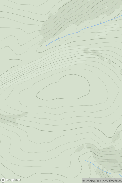 Thumbnail image for Bryn Hill showing contour plot for surrounding peak