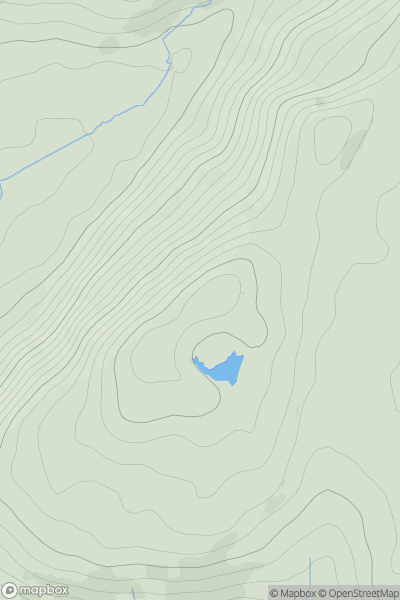 Thumbnail image for Craig-y-Rhiw showing contour plot for surrounding peak