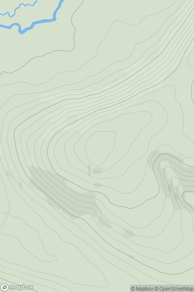 Thumbnail image for Clunbury Hill showing contour plot for surrounding peak