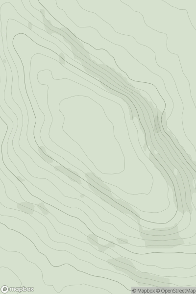 Thumbnail image for Garnons Hill showing contour plot for surrounding peak
