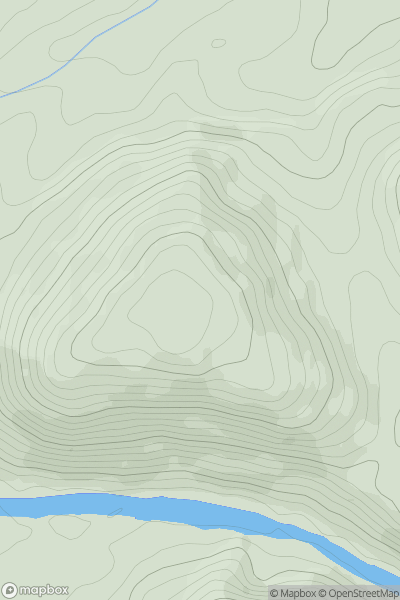 Thumbnail image for Little Doward showing contour plot for surrounding peak