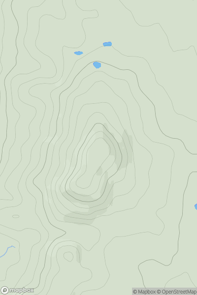 Thumbnail image for Berrow Hill showing contour plot for surrounding peak