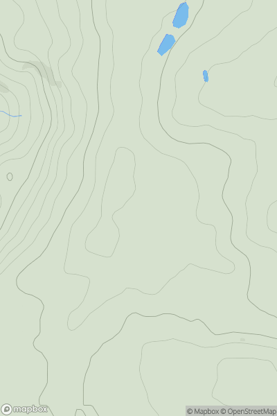 Thumbnail image for Seven Wells Hill showing contour plot for surrounding peak