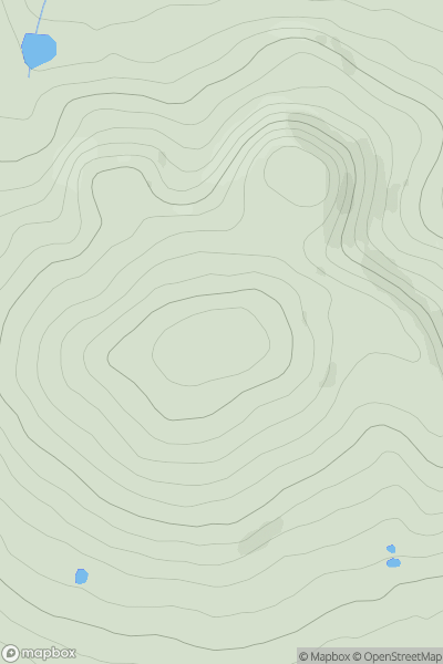 Thumbnail image for Oxenton Hill showing contour plot for surrounding peak