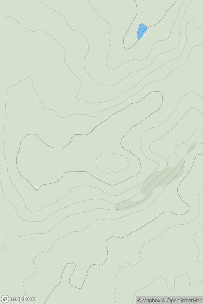Thumbnail image for Sheepwalks Hill showing contour plot for surrounding peak