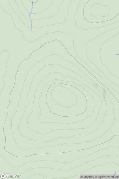 Thumbnail image for Rippon Tor showing contour plot for surrounding peak