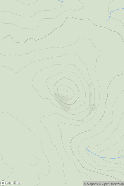Thumbnail image for Brent Tor showing contour plot for surrounding peak