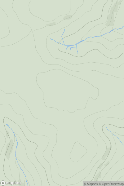 Thumbnail image for Three Gates Hill showing contour plot for surrounding peak