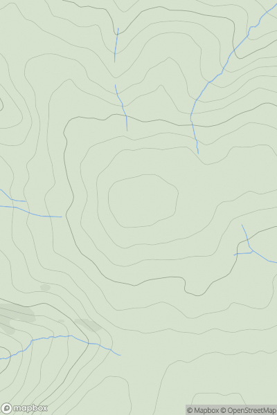 Thumbnail image for Bingwell Hill showing contour plot for surrounding peak
