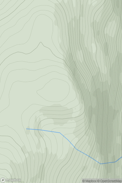 Thumbnail image for Cnap Coire na Spreidhe showing contour plot for surrounding peak
