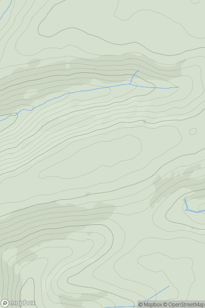 Thumbnail image for Slappers Hill showing contour plot for surrounding peak