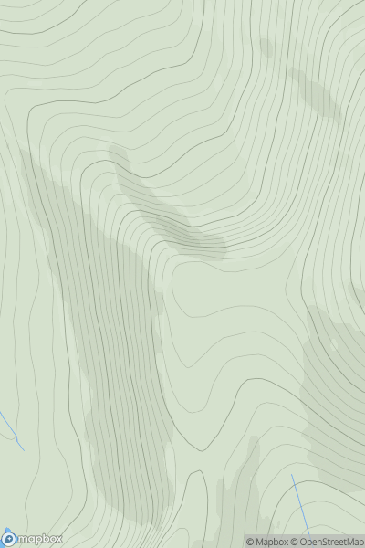 Thumbnail image for Fiacaill a' Choire Chais showing contour plot for surrounding peak