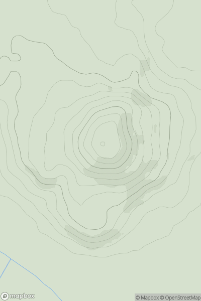 Thumbnail image for Brent Knoll showing contour plot for surrounding peak
