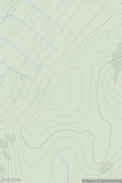 Thumbnail image for Ben Avon West Top (Ben Avon SW Top) showing contour plot for surrounding peak