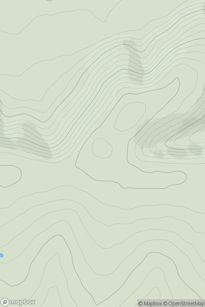 Thumbnail image for Devil's Dyke showing contour plot for surrounding peak