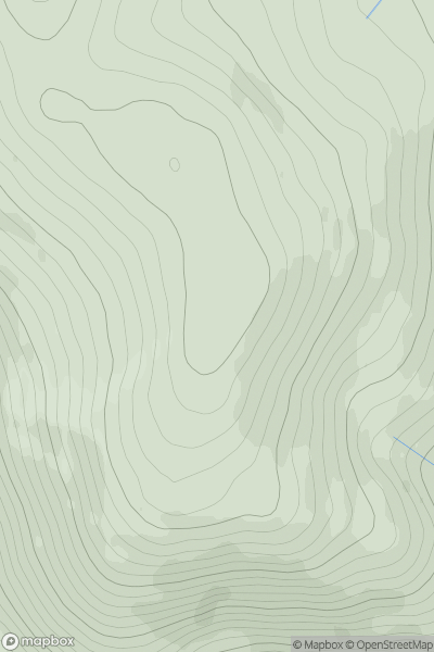 Thumbnail image for Stuc Gharbh Mhor showing contour plot for surrounding peak