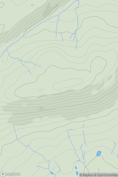 Thumbnail image for Craig Llysfaen showing contour plot for surrounding peak