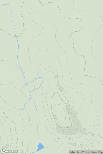 Thumbnail image for Rednal Hill North Top showing contour plot for surrounding peak
