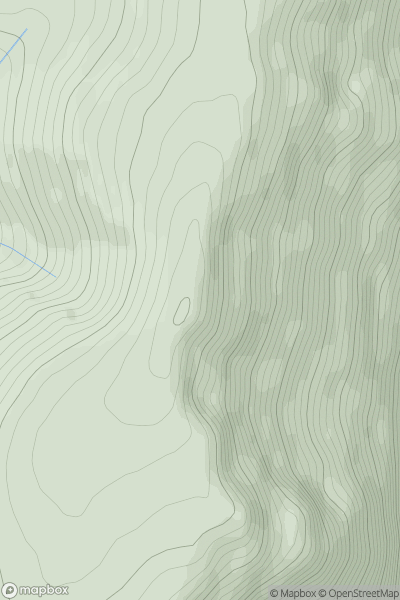 Thumbnail image for Sgor Gaoith showing contour plot for surrounding peak