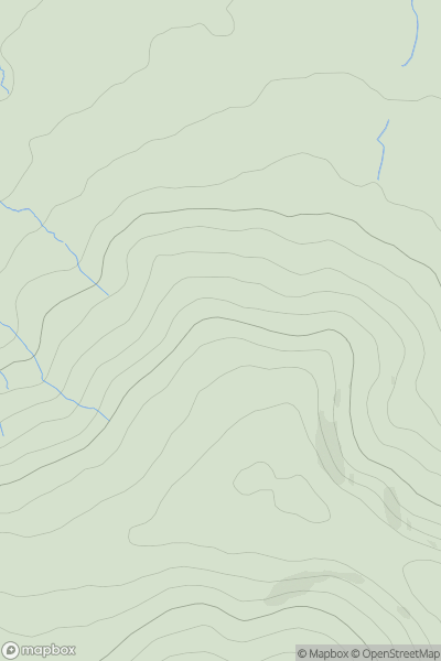 Thumbnail image for Maes Knoll (boundary) (Dundry Hill East) showing contour plot for surrounding peak