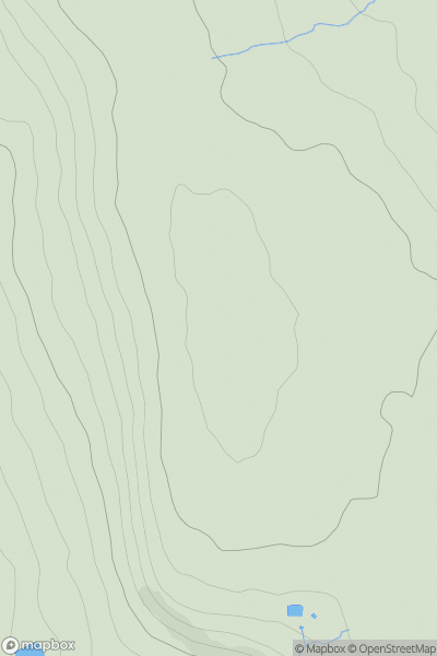 Thumbnail image for Scholes Height & Bull Hill showing contour plot for surrounding peak