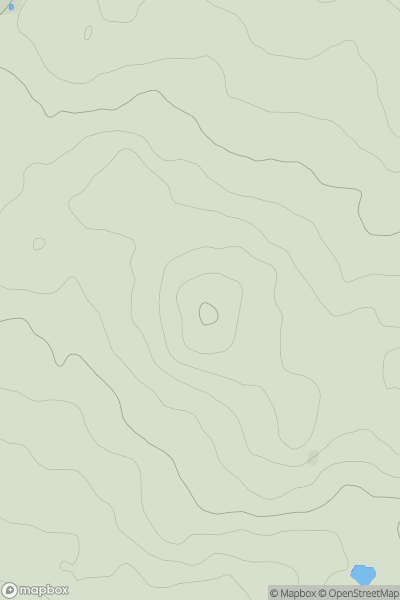 Thumbnail image for Cawney Hill showing contour plot for surrounding peak
