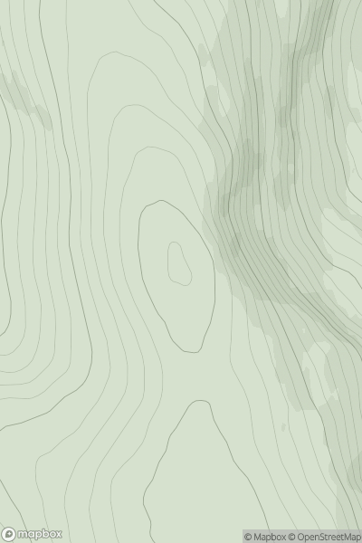 Thumbnail image for Monadh Mor showing contour plot for surrounding peak