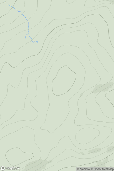 Thumbnail image for Darrach Hill showing contour plot for surrounding peak