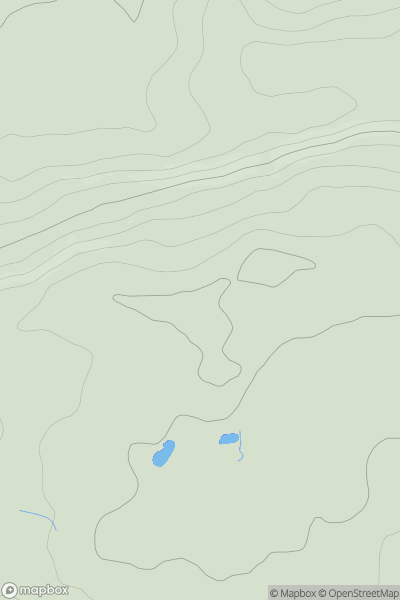 Thumbnail image for Cathkin Braes showing contour plot for surrounding peak