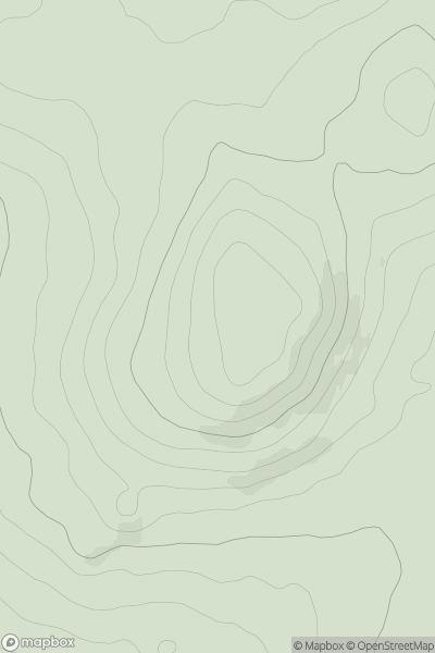 Thumbnail image for Creuch Hill showing contour plot for surrounding peak