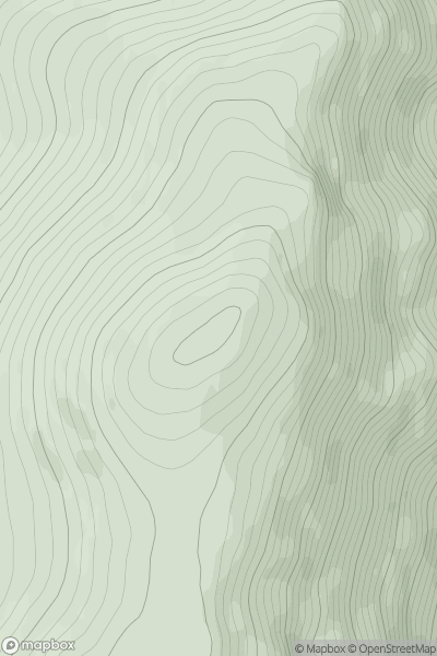 Thumbnail image for Sgoran Dubh Mor showing contour plot for surrounding peak