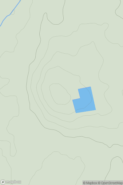 Thumbnail image for Boldon Hills showing contour plot for surrounding peak